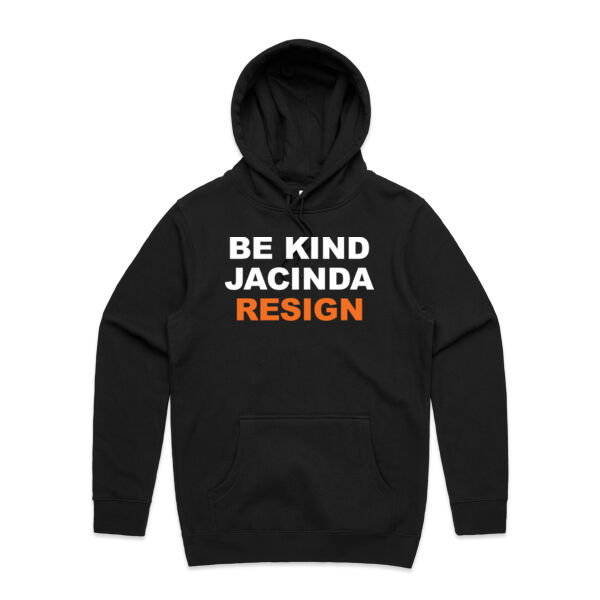 Be Kind Jacinda - Mens Stencil Hoodie Thumbnail