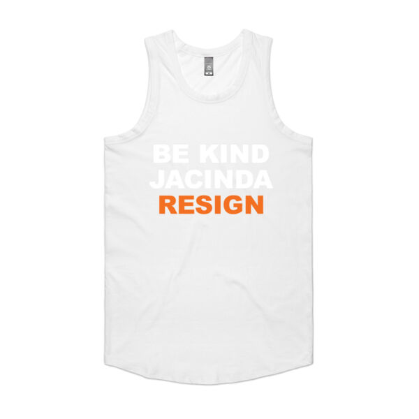Be Kind Jacinda - Mens Authentic Singlet Thumbnail